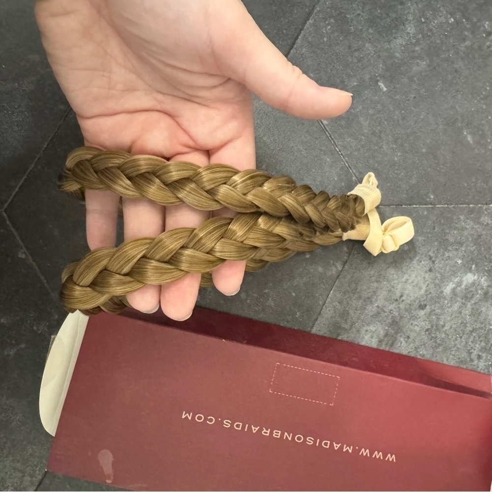 Double Lulu Two Stand Braided Hair Headband Madison Braids - Picture 7 of 8